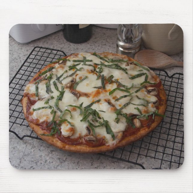 Pepperoni-Pizza Mousepad (Vorne)