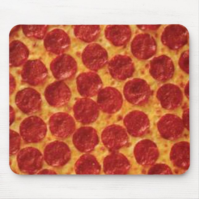 Pepperoni-Pizza Mousepad (Vorne)