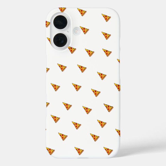 Pepperoni-Pizza-Muster-Handyhülle iPhone 16 Hülle (Rückseite)