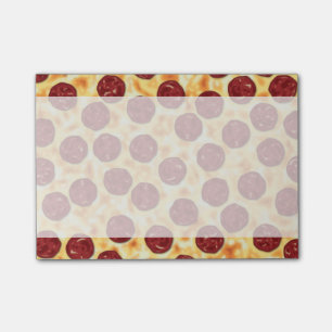Pepperoni-Pizza-Muster Post-it Klebezettel