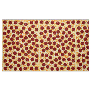 Pepperoni-Pizza-Muster Stoff