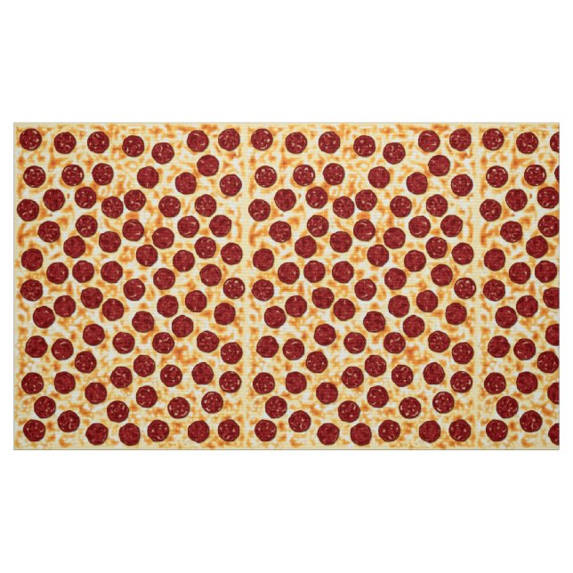 Pepperoni-Pizza-Muster Stoff (Fat Quarter (45,7 x 55,9 cm))