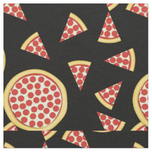 Pepperoni Pizza Niedlich Food Kids Stoff