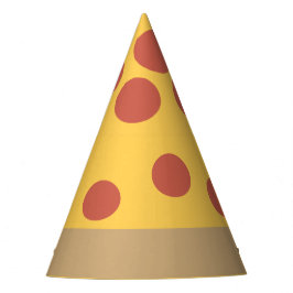 Pepperoni Pizza Party Hat Partyhütchen