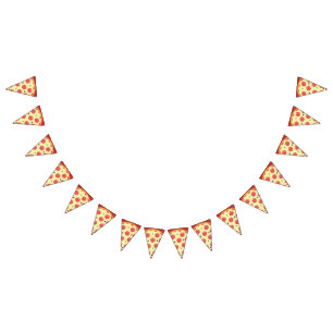 Pepperoni-Pizza-Party Wimpelkette