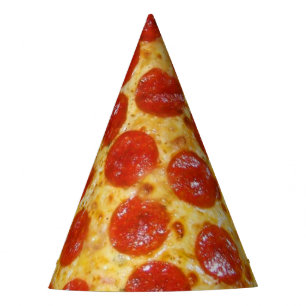 Pepperoni-Pizza Partyhütchen