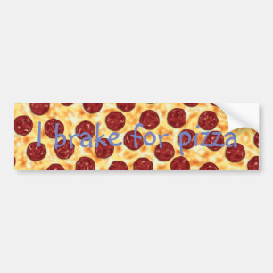 Pepperoni Pizza Pattern Autoaufkleber