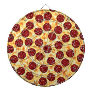 Pepperoni Pizza Pattern Dartscheibe