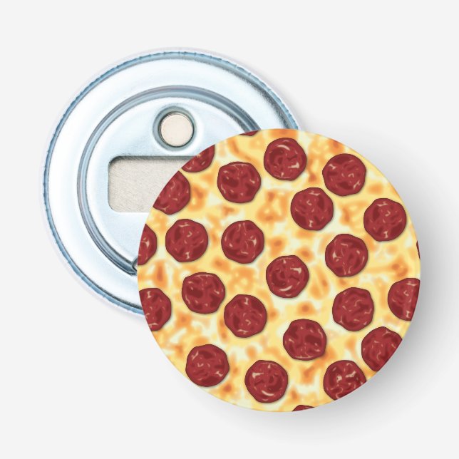 Pepperoni Pizza Pattern Flaschenöffner (Vorderseite)