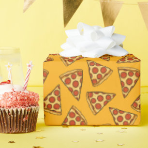 Pepperoni Pizza Pattern Geschenkpapier