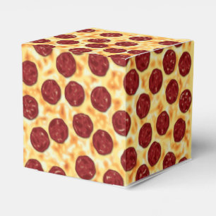 Pepperoni Pizza Pattern Geschenkschachtel