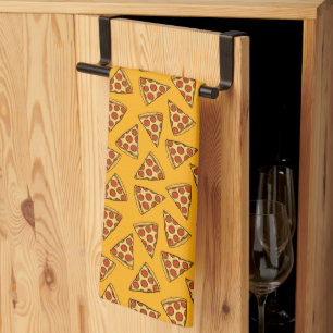 Pepperoni Pizza Pattern Geschirrtuch