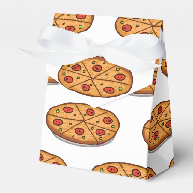 Pepperoni Pizza Pattern, italienisches Essen Geschenkschachtel (Vorderseite)