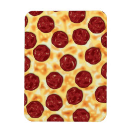 Pepperoni Pizza Pattern Magnet