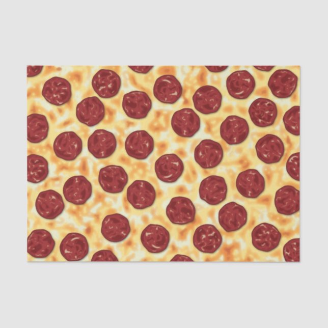 Pepperoni Pizza Pattern Seidenpapier (Vorderseite)
