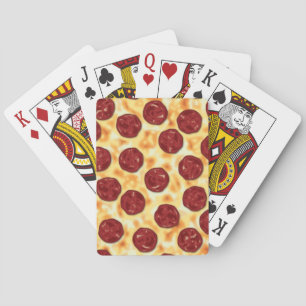 Pepperoni Pizza Pattern Spielkarten