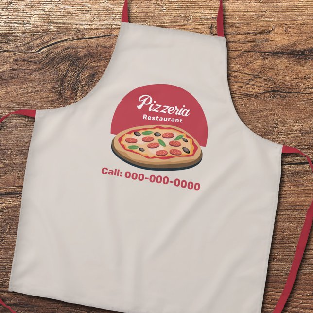 Pepperoni Pizza - Pizzeria Restaurant Schürze (Pepperoni Pizza - Pizzeria Restaurant Apron)