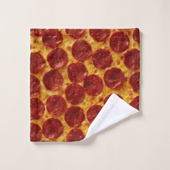 PEPPERONI PIZZA PLUS 3 SCHÜRZE WASCHLAPPEN (Waschlappen)