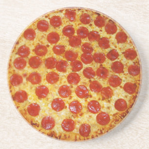 Pepperoni Pizza Sandstein Untersetzer