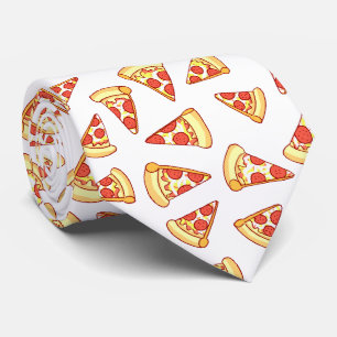 Pepperoni-Pizza-Scheibe, die Muster-Krawatte Krawatte