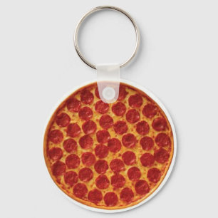 Pepperoni Pizza Schlüsselanhänger