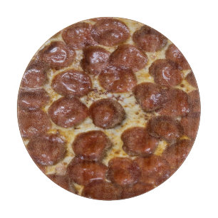 Pepperoni Pizza Schneidebrett