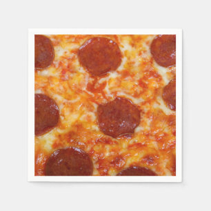 Pepperoni-Pizza Serviette