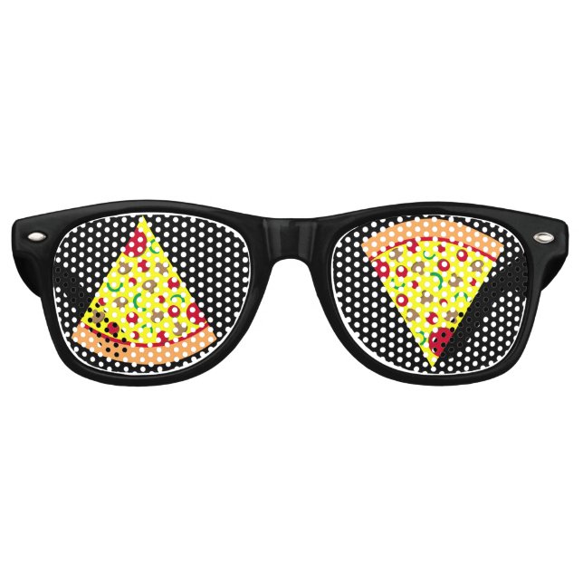 Pepperoni Pizza Slice Partybrille (Vorderseite)