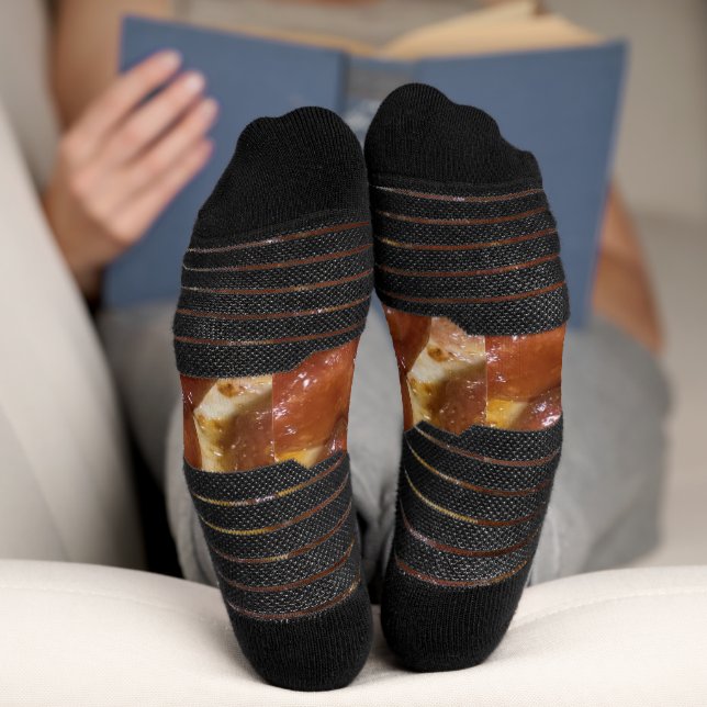 Pepperoni Pizza Socken (Unterseite)
