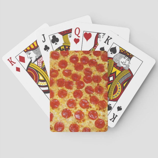 Pepperoni Pizza Spielkarten (Rückseite)