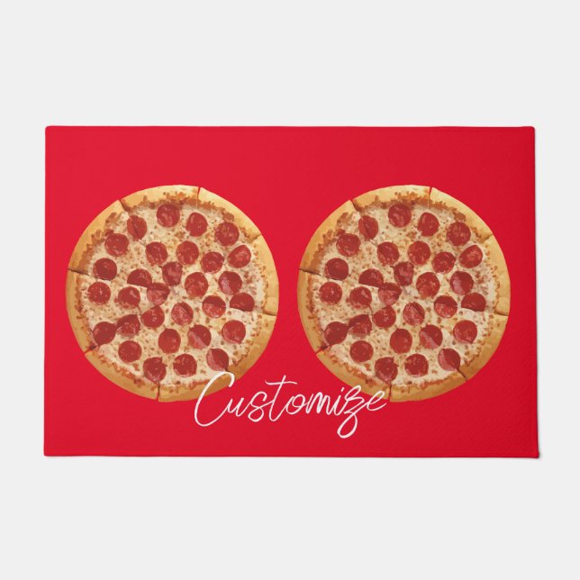 Pepperoni Pizza Thunder_Cove Fußmatte (Vorderseite)