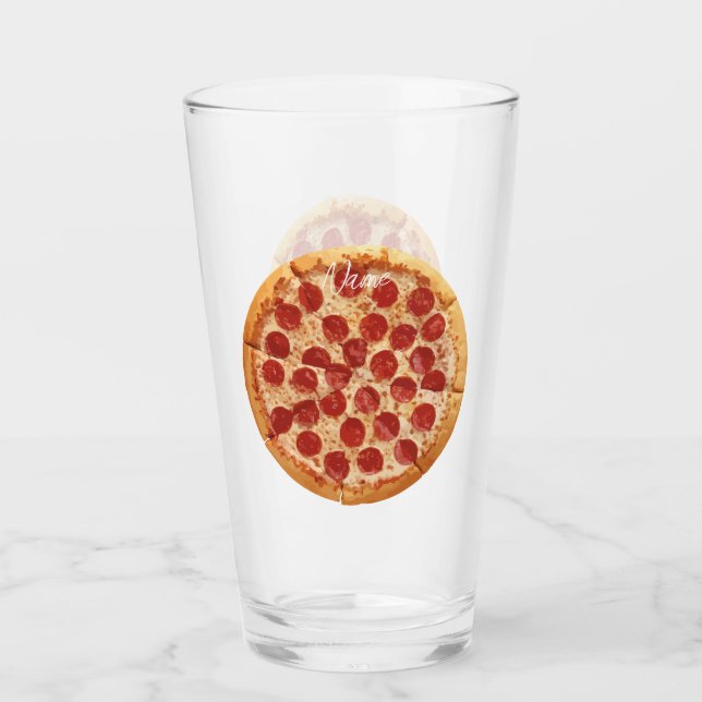 Pepperoni Pizza Thunder_Cove Glas (Vorderseite)