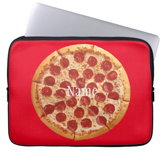 Pepperoni Pizza Thunder_Cove Laptopschutzhülle (Vorderseite)