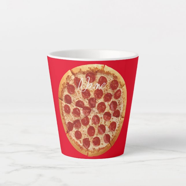 Pepperoni Pizza Thunder_Cove Milchtasse (Vorderseite)