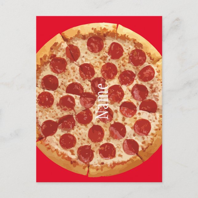 Pepperoni Pizza Thunder_Cove Postkarte (Vorderseite)