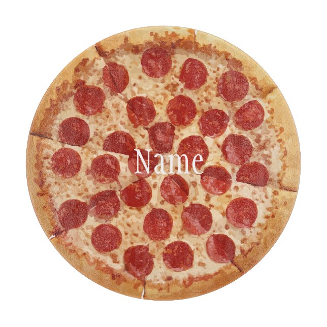 Pepperoni Pizza Thunder_Cove Schneidebrett (Vorderseite)