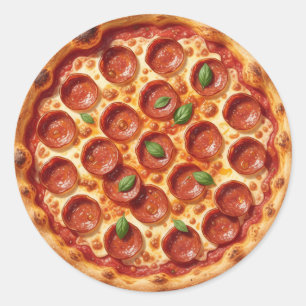 Pepperoni Runder Aufkleber