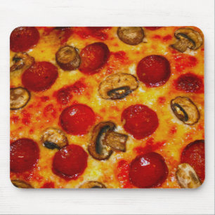 Pepperoni und Mushroom Pizza Mousepad