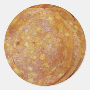 Pepperonis Runder Aufkleber