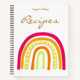 Pepper's Kitchen Boho Recipes Notebook Notizbuch