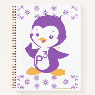 Peppy Lila Penguin Notizbuch