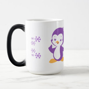 Peppy Lila Penguin Tasse