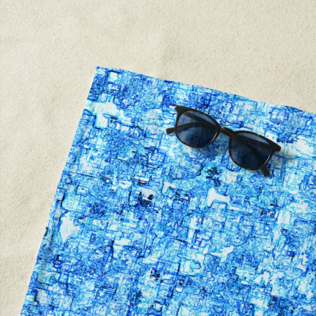 Pequenos entalhes em desenho como à caneta strandtuch (Beispiel)