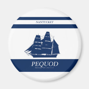 pequod blauer Streifen Magnet