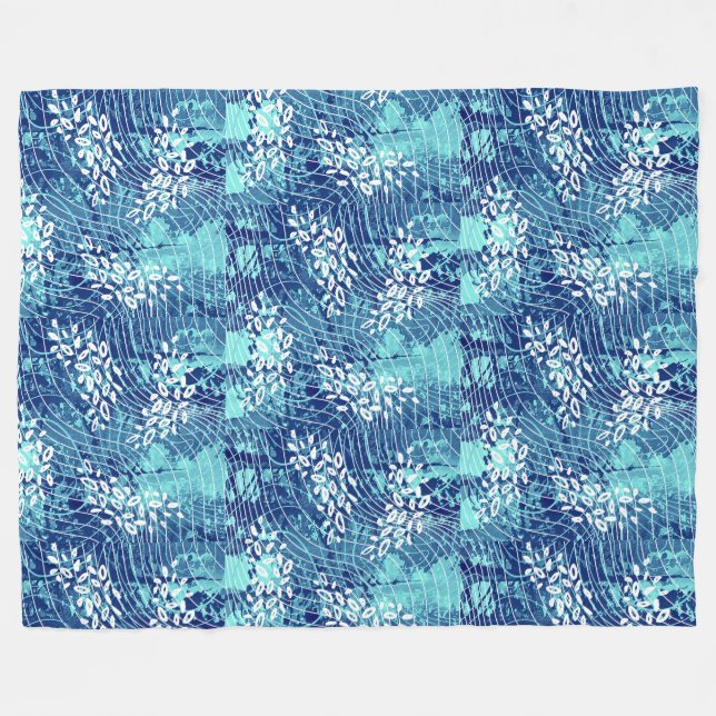 Per Aspera Azure Blanket Fleecedecke (Vorderseite (Horizontal))