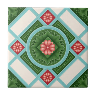 Peranakan-Erbe-Fliesen-Mandala – Lebendige Nyonya Fliese