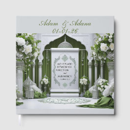 Peraonalised Islamic Bridal Guest Book Gästebuch