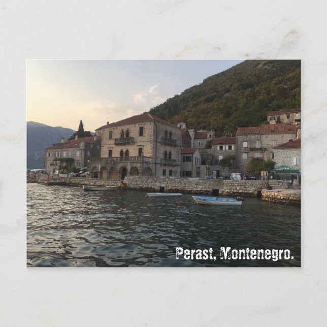 Perast Postkarte (Vorderseite)