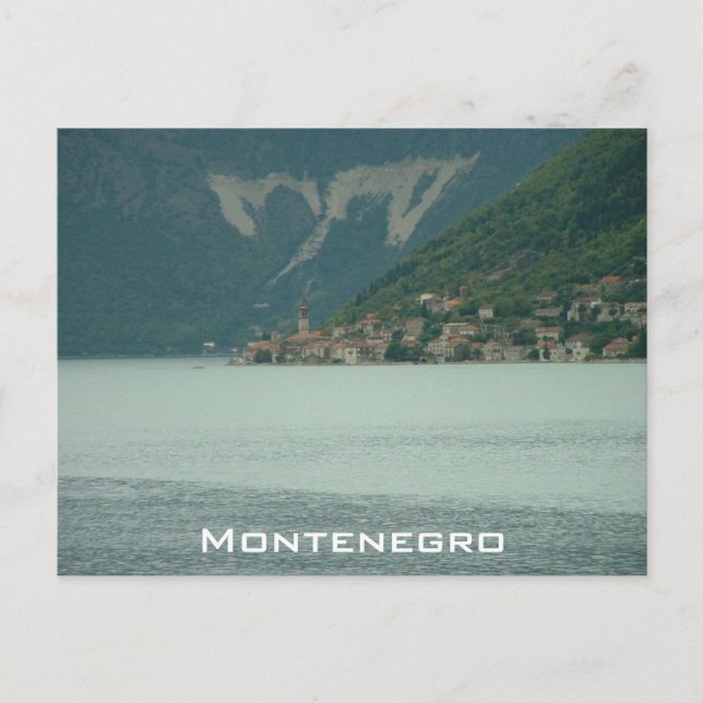 Perast und Boka Kotorska Postkarte (Vorderseite)