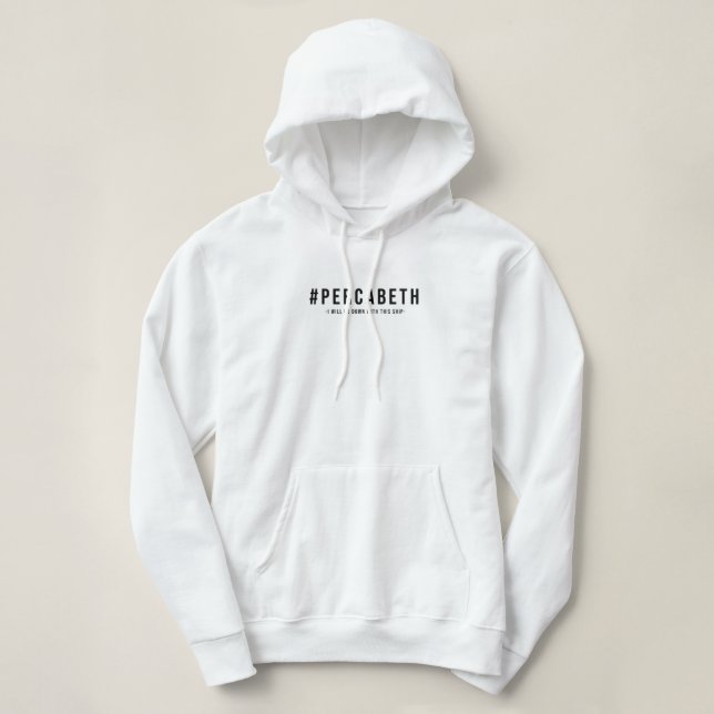 #percabeth I werde dieses Schiff hinunterfahren Hoodie (Design vorne)